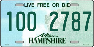 NH license plate 1002787