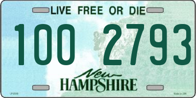 NH license plate 1002793