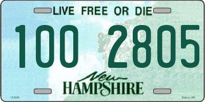 NH license plate 1002805