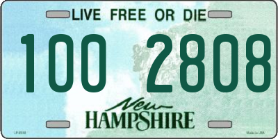 NH license plate 1002808