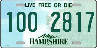 NH license plate 1002817