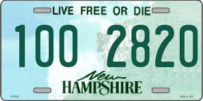 NH license plate 1002820