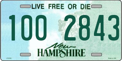 NH license plate 1002843