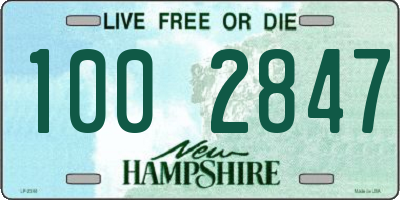 NH license plate 1002847