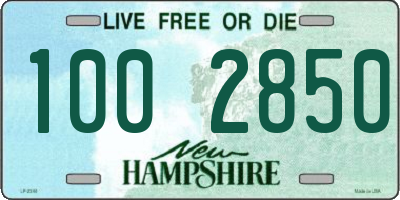 NH license plate 1002850