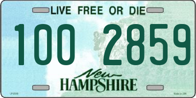 NH license plate 1002859