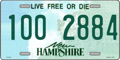 NH license plate 1002884