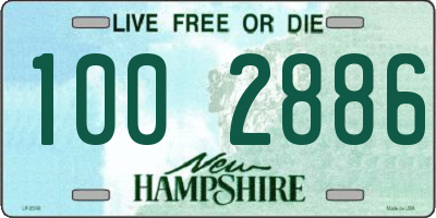 NH license plate 1002886