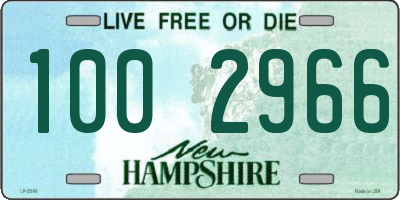 NH license plate 1002966