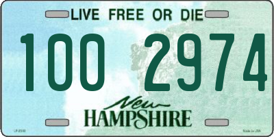 NH license plate 1002974