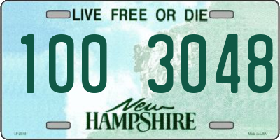 NH license plate 1003048