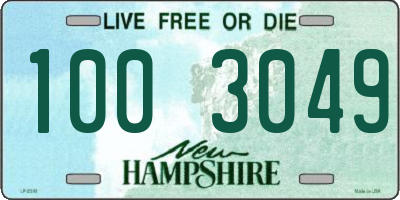 NH license plate 1003049