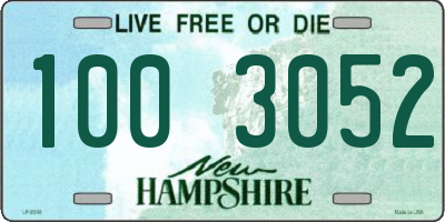 NH license plate 1003052