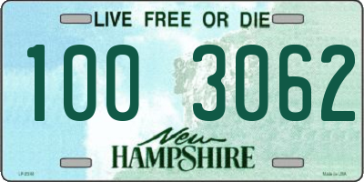 NH license plate 1003062