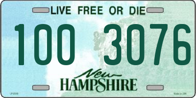 NH license plate 1003076