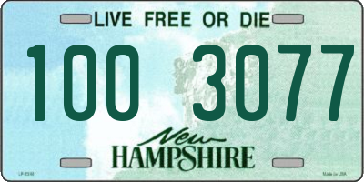 NH license plate 1003077