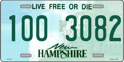 NH license plate 1003082