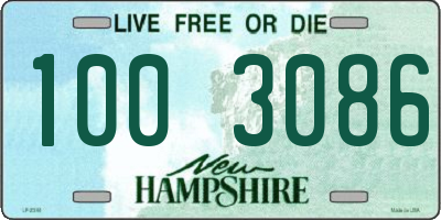 NH license plate 1003086