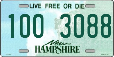 NH license plate 1003088