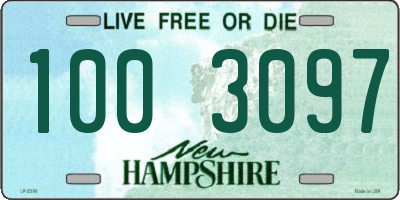 NH license plate 1003097