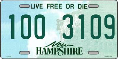 NH license plate 1003109