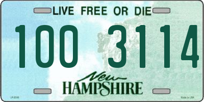 NH license plate 1003114