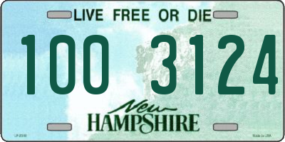 NH license plate 1003124