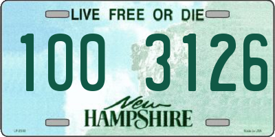 NH license plate 1003126