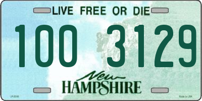 NH license plate 1003129