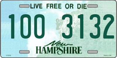 NH license plate 1003132