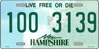 NH license plate 1003139