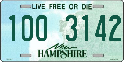 NH license plate 1003142