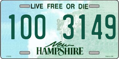 NH license plate 1003149