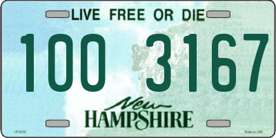 NH license plate 1003167