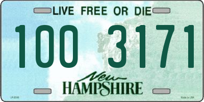 NH license plate 1003171