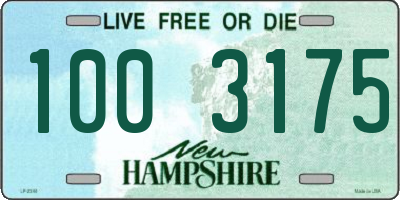 NH license plate 1003175