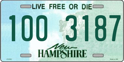 NH license plate 1003187