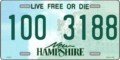 NH license plate 1003188