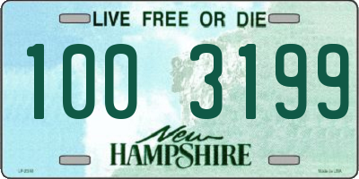 NH license plate 1003199
