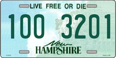 NH license plate 1003201