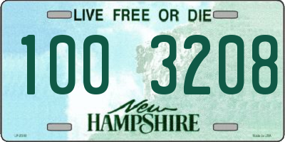 NH license plate 1003208