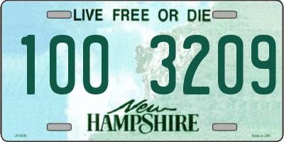 NH license plate 1003209