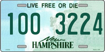 NH license plate 1003224