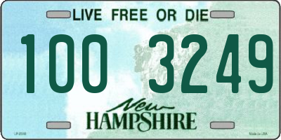 NH license plate 1003249