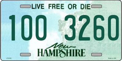 NH license plate 1003260