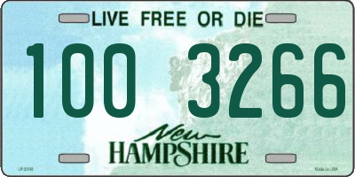 NH license plate 1003266