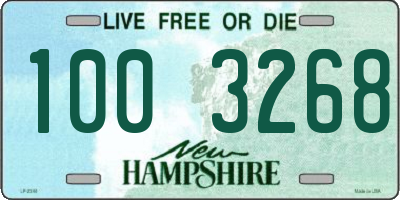 NH license plate 1003268