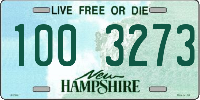 NH license plate 1003273