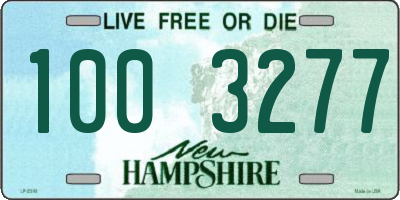 NH license plate 1003277