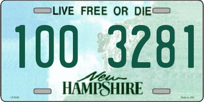 NH license plate 1003281